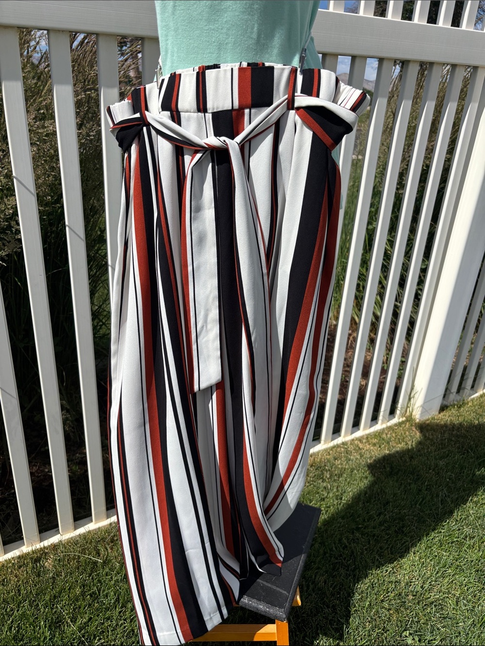 Halogen Crepe Poly Wide Leg Pants, Elastic Waist 37”, Inseam 26”, NWOT